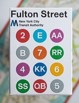Fulton Street MTA Playing Cards Deck of Cards