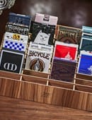 Wooden Playing Card Display Stand (Large | 40-Decks) Deck of Cards
