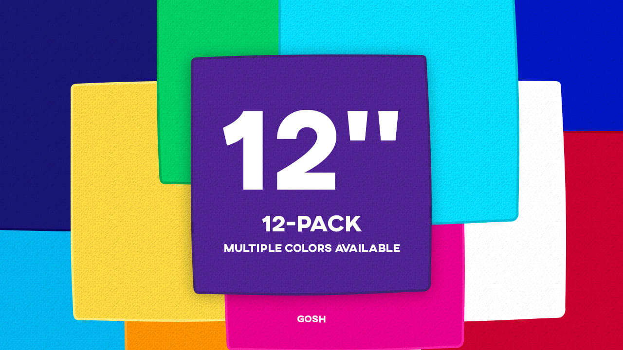12in Silks by Gosh (12-Pack Assorted Colors) Accessory