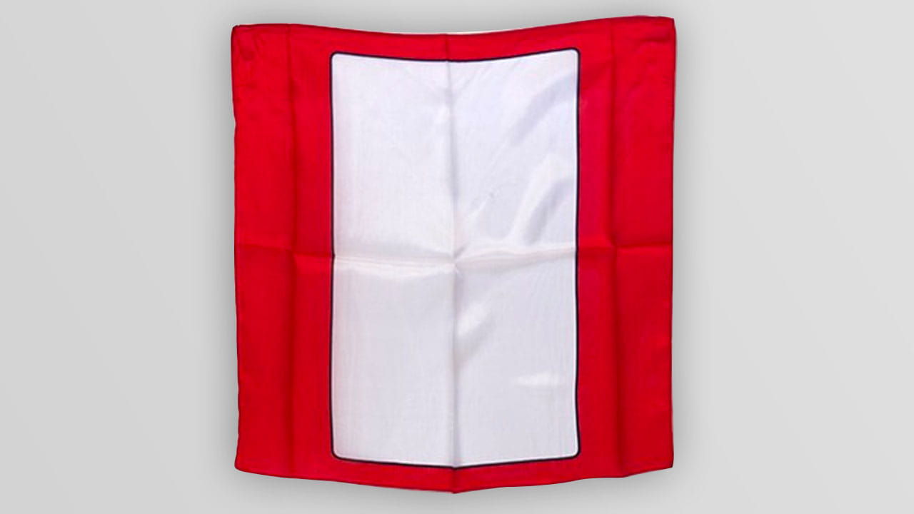 18in Silk Blank Playing Card (Red) Accessory