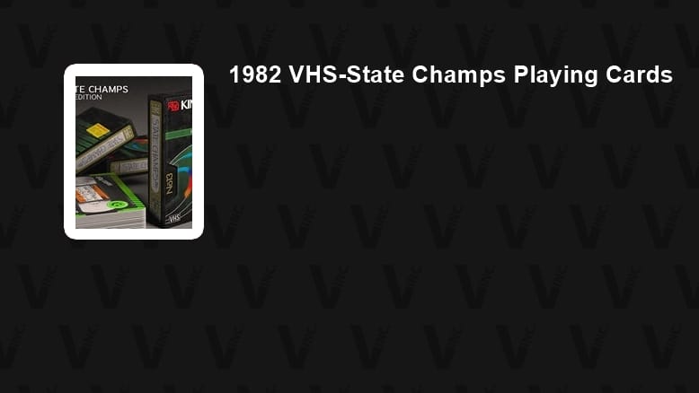 1982 VHS-State Champs Playing Cards