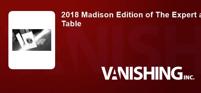 2018 Madison Edition of The Expert at the Card Table