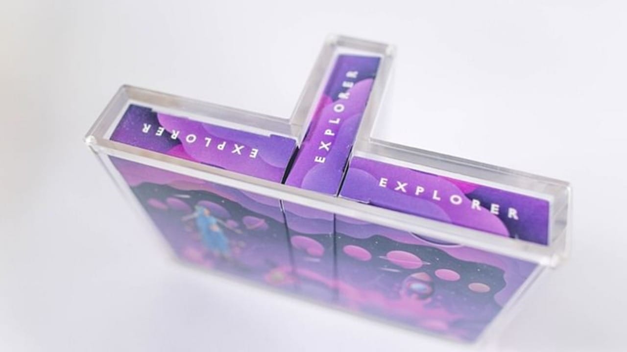 Explorer Playing Cards 3-Deck Display Case Deck of Cards