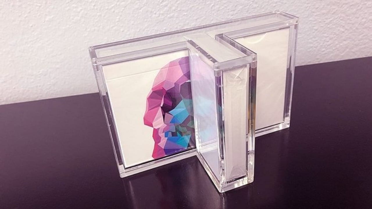Carat T-Shaped Playing Card Display Case (3-Deck) Deck of Cards