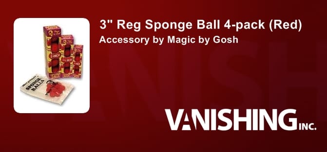 3" Reg Sponge Ball 4-pack (Red) Accessory