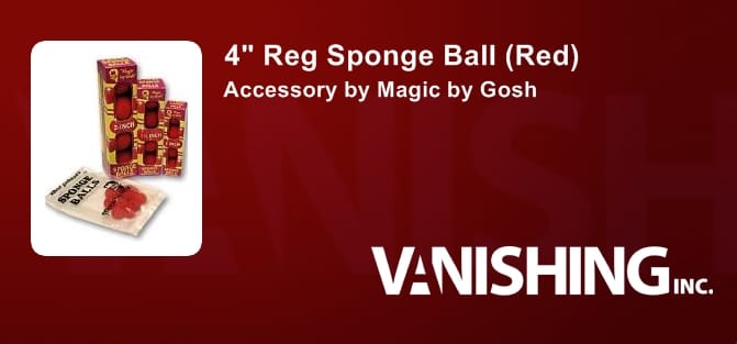 4" Reg Sponge Ball (Red) Accessory