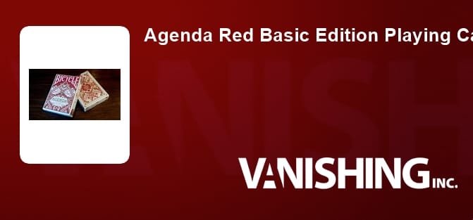 Agenda Red Playing Cards