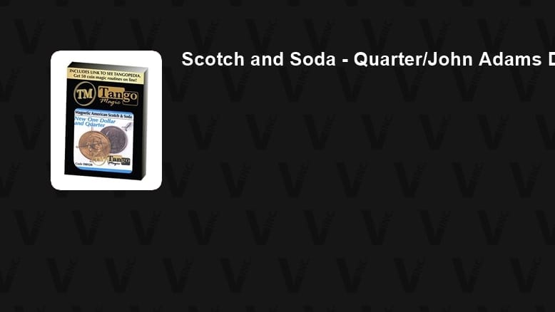Scotch and Soda (Magnetic) - Quarter/American Dollar Coin (US President OR Sacagawea) Gimmicked Coin