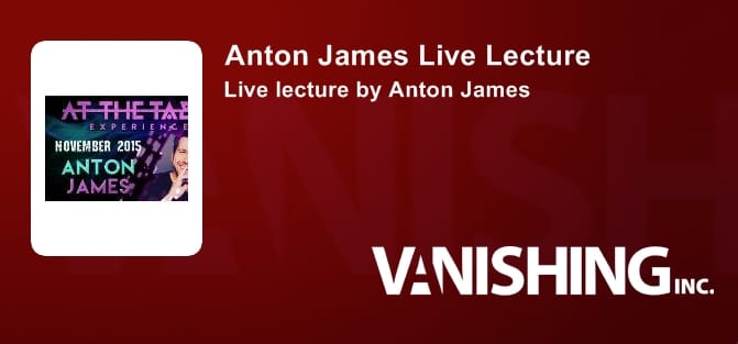 Anton James Live Lecture