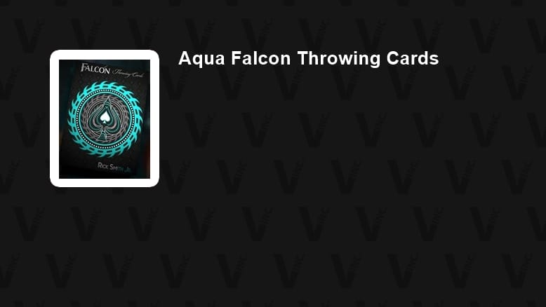 Aqua Falcon Throwing Cards
