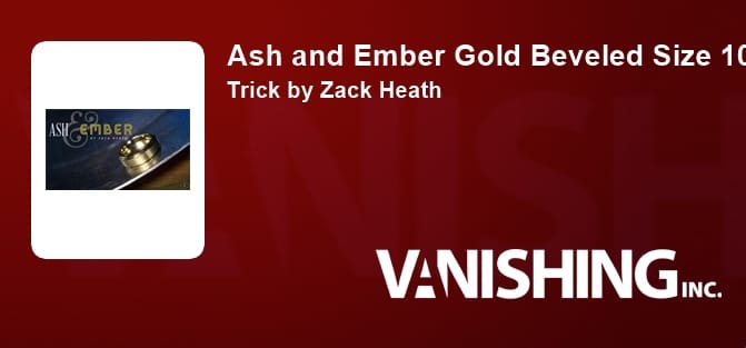 Ash and Ember Gold Beveled Size 10