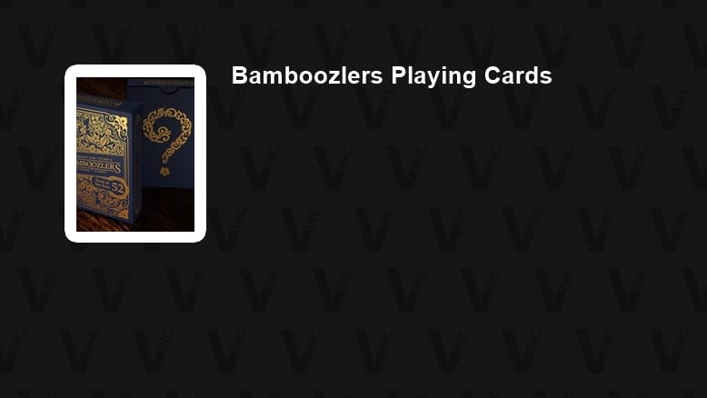 Bamboozlers Playing Cards Deck of Cards