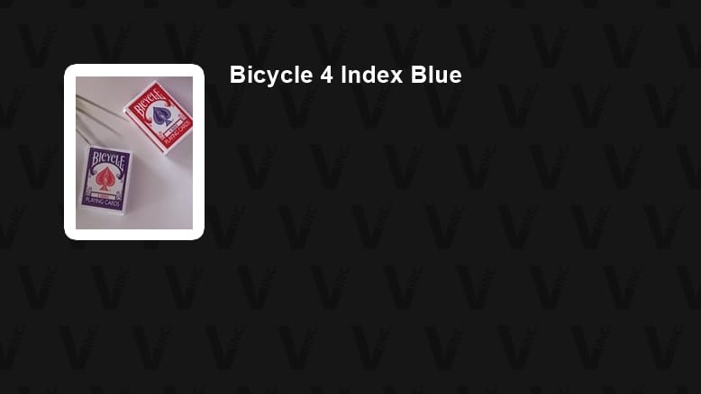 Bicycle 4 Index Playing Cards