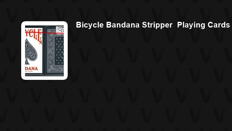 Bicycle Bandana Stripper Deck Playing Cards