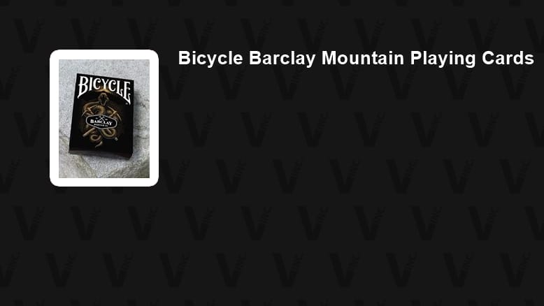 Bicycle Barclay Mountain Playing Cards