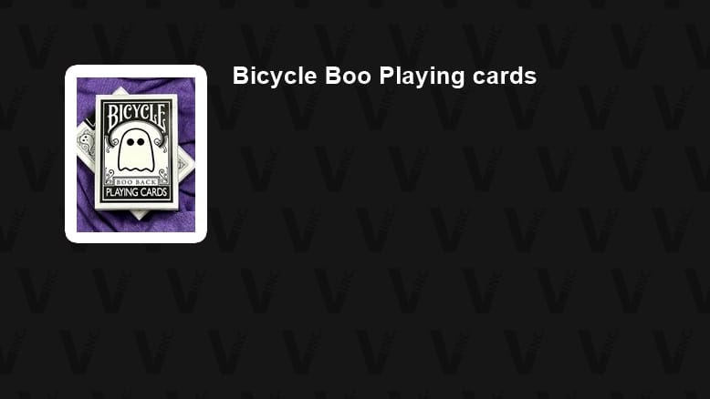 Bicycle Boo Playing Cards
