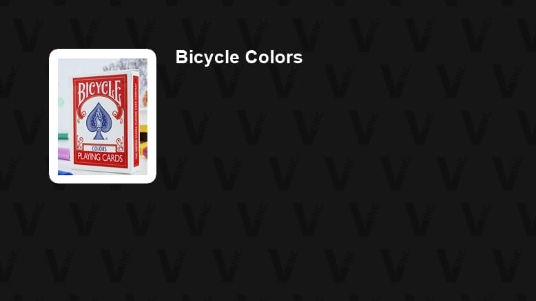 Bicycle Colors Playing Cards for Kids