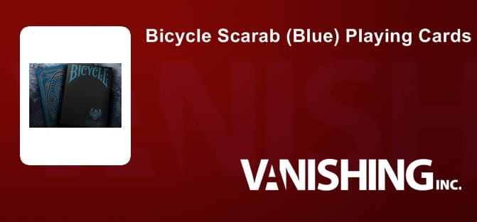 Bicycle Scarab (Blue) Playing Cards