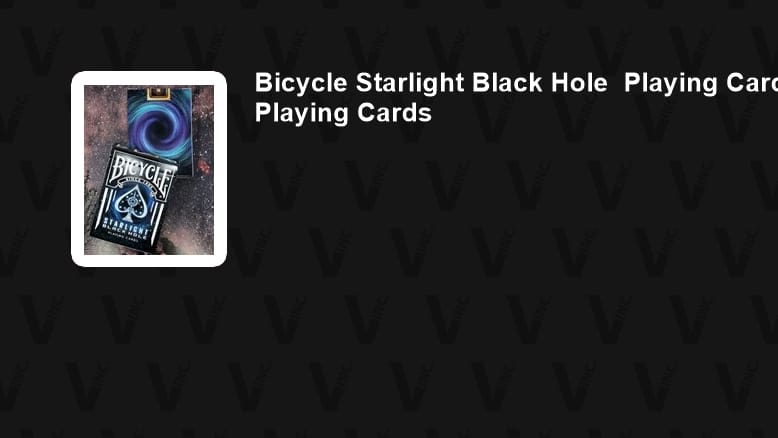 Bicycle Starlight Black Hole Collectable Playing Cards 