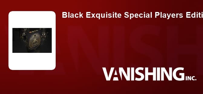 Black Exquisite Special Players Edition Playing Cards