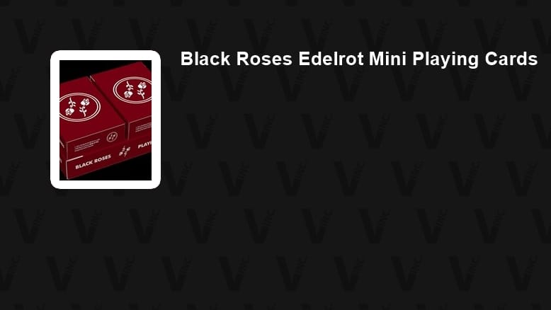 Black Roses Edelrot Mini Playing Cards