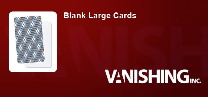 Blank Large Cards