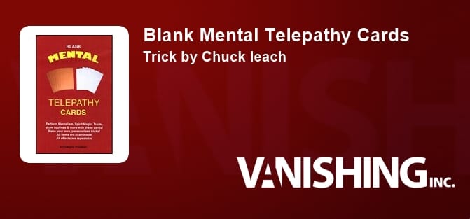 Blank Mental Telepathy Cards