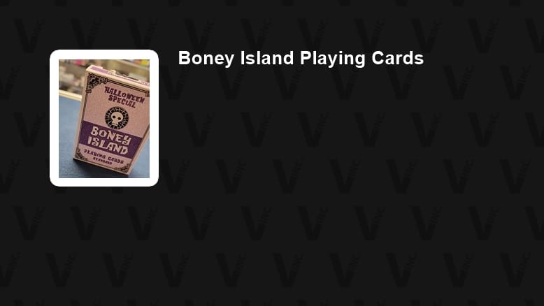 Boney Island Playing Cards