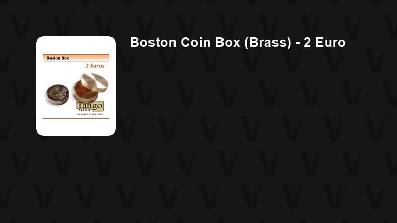 Boston Coin Box (Brass) - 2 Euro Trick