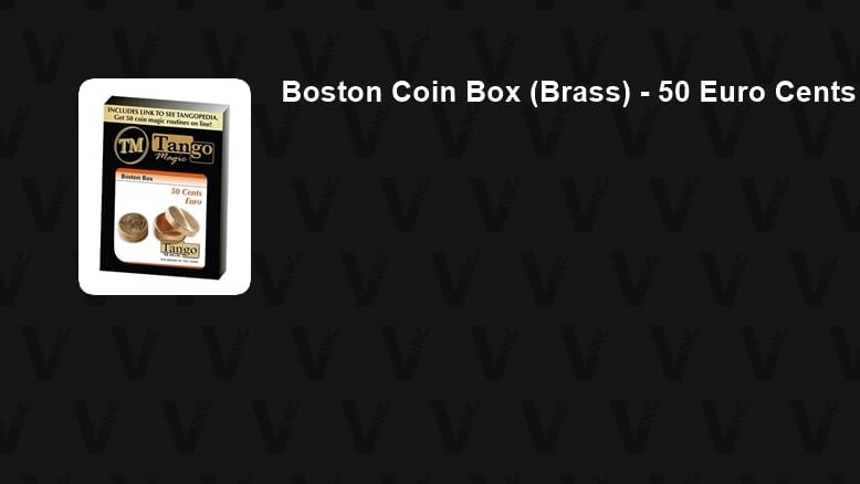 Boston Coin Box (Brass) - 50 Euro Cents Trick