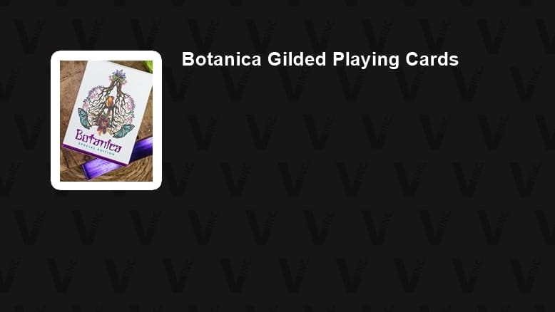 Gilded Botanica Playing Cards