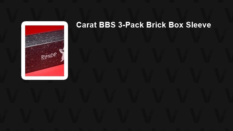 Carat BBS Brick Box Sleeve (3-Pack)
