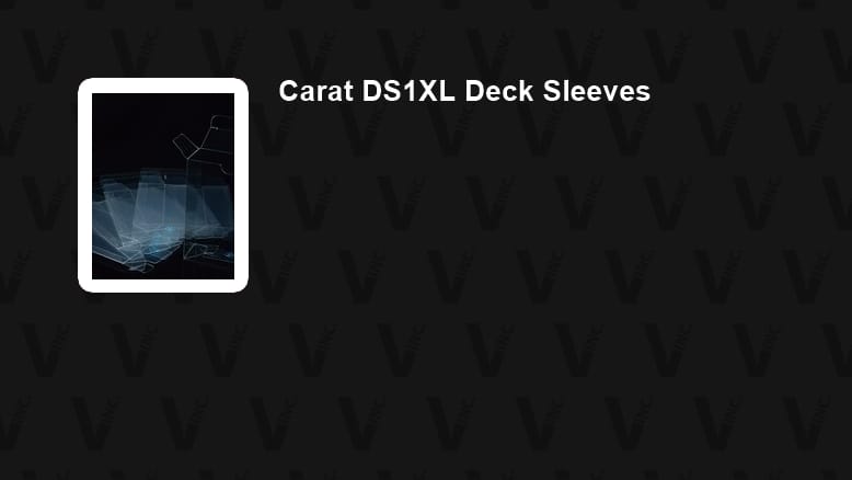 Carat DS1XL Deck Sleeves (5-Pack) Deck of Cards