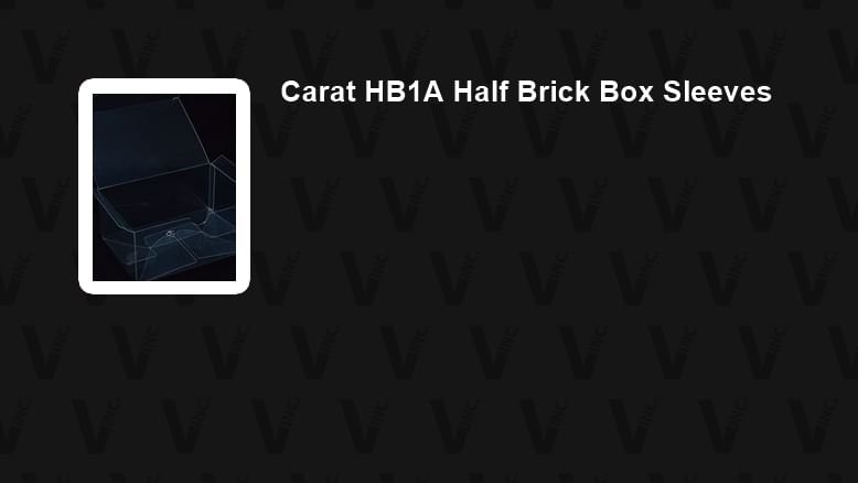 Carat HB1A Half Brick Box Sleeves