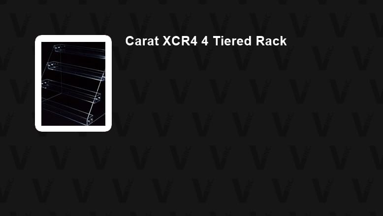 Carat XCR4 4 Tiered Rack Playing Card Display Deck of Cards