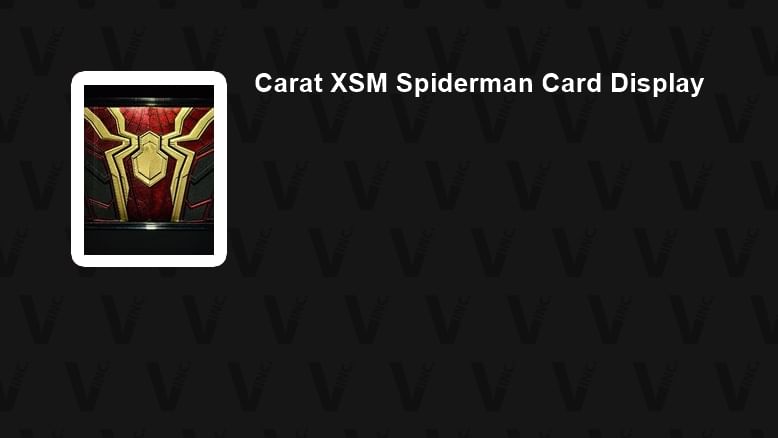 Carat XSM Spiderman Playing Card Display