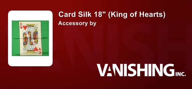 Card Silk 18" (King of Hearts) Accessory
