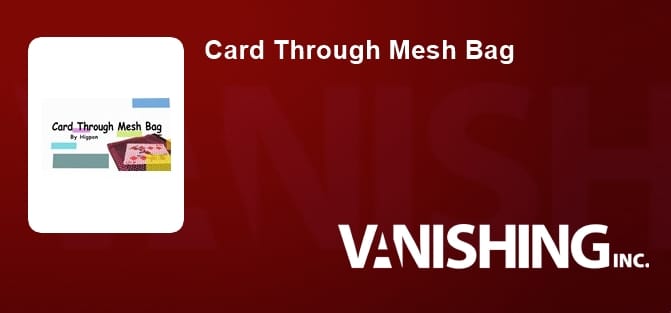 Card Through Mesh Bag