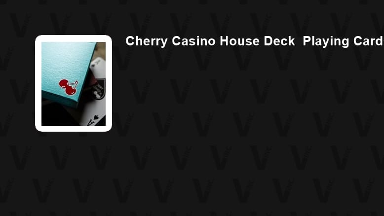 Cherry Casino House Deck Playing Cards (Tropicana Teal)