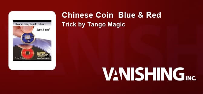 Chinese Coin - Blue/Red Gimmicked Coin