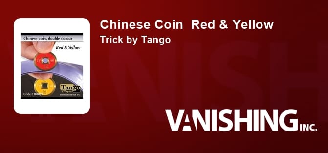 Chinese Coin - Red/Yellow Gimmicked Coin