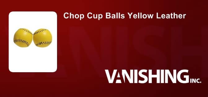 Chop Cup Balls - Yellow Leather Trick