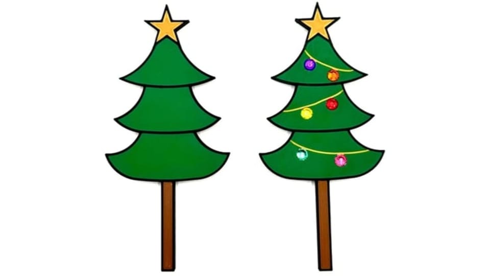 Christmas Tree Paddle Set