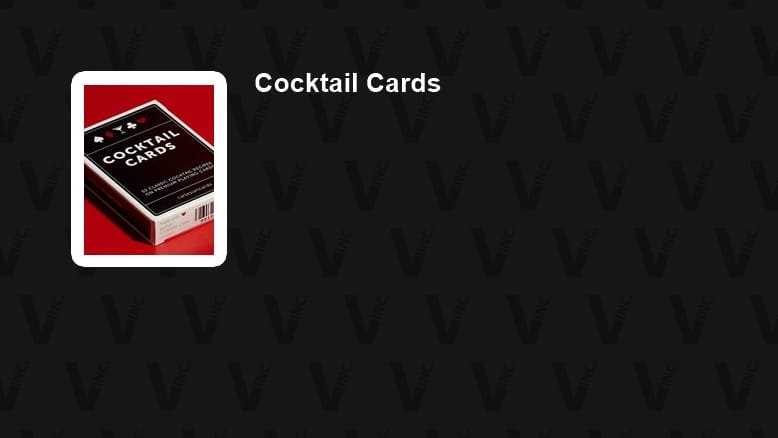 Cocktail Cards Deck of Cards