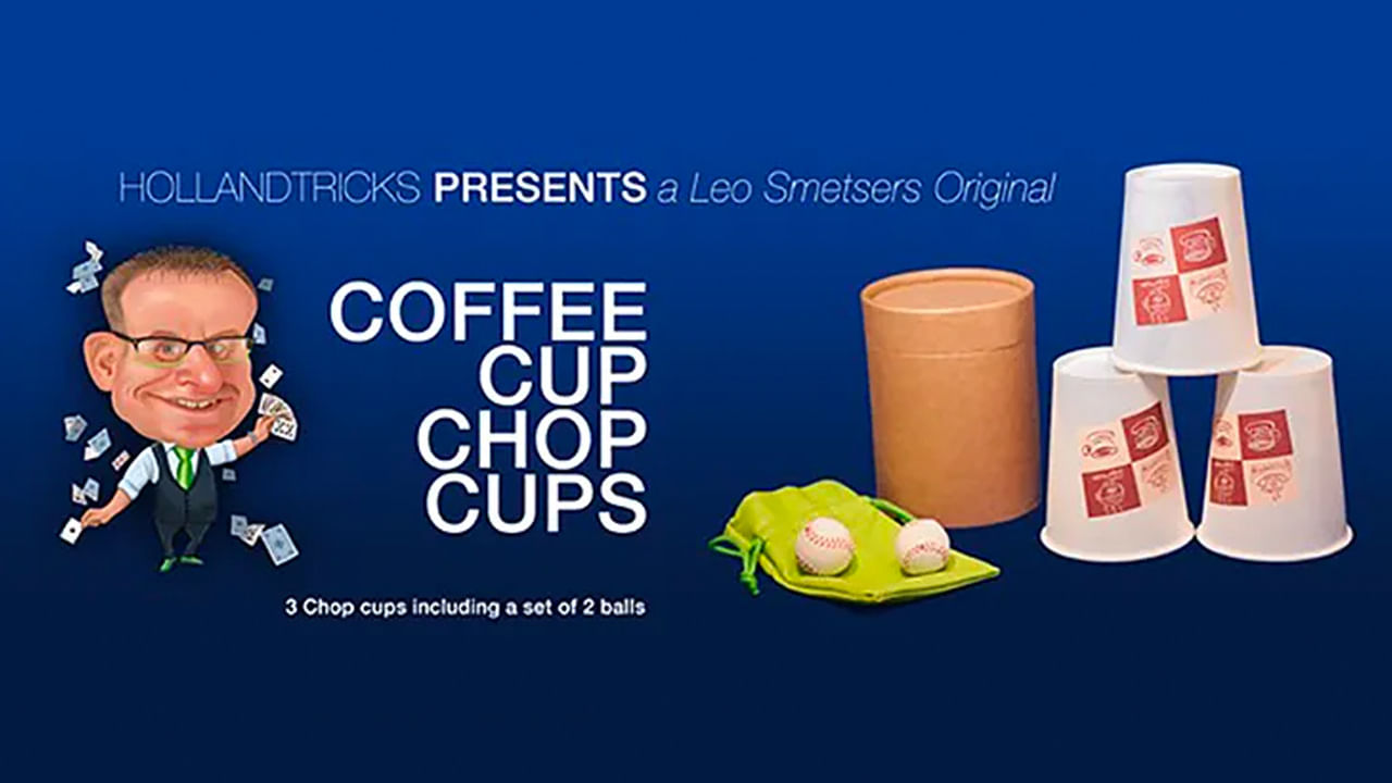 Coffee Cup Chop Cup (3 cups and 2 balls)