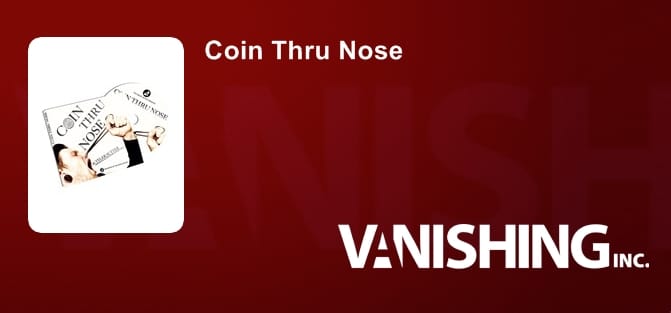Coin Thru Nose Gimmicked Coin