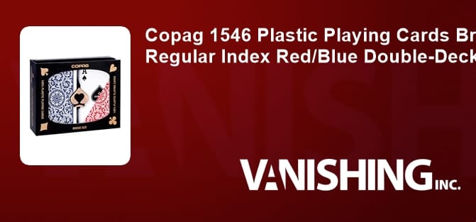 Copag Plastic Playing Cards Double-Deck Set (Bridge Size - Red/Blue)