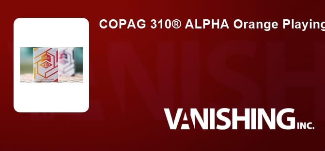 Copag 310 Alpha Orange Cardistry Playing Cards