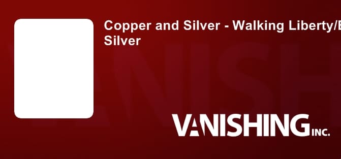 Copper/Silver - Walking Liberty Half Dollar/English Penny Gimmicked Coin