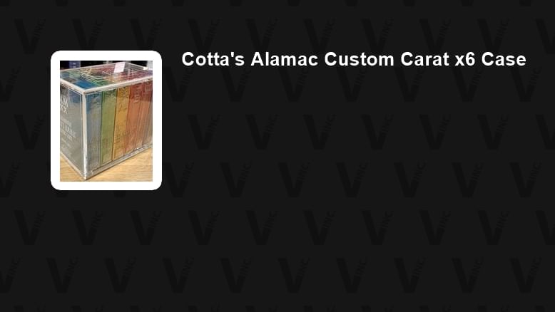 Cotta's Alamac Custom Carat x6 Playing Card Display Case